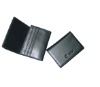 Leather business card holder with debossing