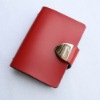 Leather card Holder red