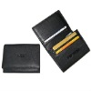 Leather card holder wallet