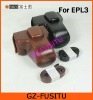 Leather case bag For OLYMPUS PEN E-PL3 EPL3 camera 14-42