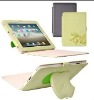 Leather case cover for iPad2 with New design free shipping