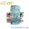 Leather case with world map design for iPhone 4