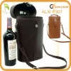 Leather double Deluxe Wine Carrier bag
