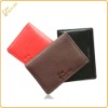 Leather folded name card holder