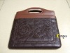 Leather handbag for ipad