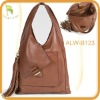 Leather hobos bag with Tassel and flap poecket