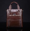 Leather laptop messenger bag