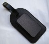 Leather luggage tag