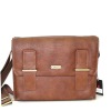 Leather messenger bag