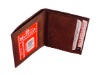 Leather money clip wallet