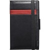 Leather notebook with card slots