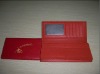 Leather passport cover for women