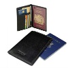 Leather passport wallet  LEA-055