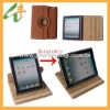 Leather rotatable case stand for tablet pc