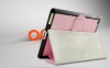 Leather teblet pc case for ipad 2