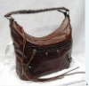 Leather tote bag