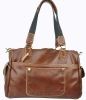 Leather tote bag