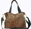 Leather tote bag