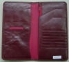 Leather travel organizer