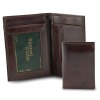 Leather wallet cards holder