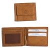 Leather wallet for man with spring