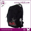 Leisure & fashion polyester black student backpack