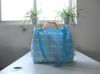 Leisure sky blue shoulder non-woven shopping bag