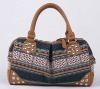 Leisure woman canvas bag with vintage look 3587
