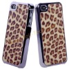 Leopard Design Surface Electroplated Protective Hard Case For Apple iPhone 4G