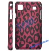 Leopard Luxury Chrome Hard Case for Samsung Galaxy S i9000(Red)