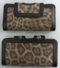 Leopard animal print clutch fashion wallet