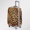 Leopard grain ABS travel luggage