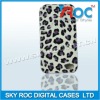 Leopard grain Leather cae for iph 4 4G case