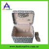 Leopard grain pattern fabric  cosmetic bag