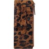 Leopard leather card holder