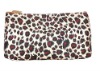 Leopard print cosmetic bag