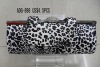 Leopard print evening clutch bag