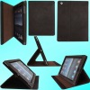 Lichee Pattern PU leather case with stand for IPAD2