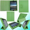 Lichee Pattern PU leather case with stand for IPAD2