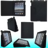 Lichee Pattern PU leather case with stand for IPAD2