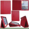 Lichee Pattern Red PU leather case for ipad 2
