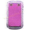 Lifeful Pink Design Crystal Bling Cover Both Side Case For Blackberry Bold 9900