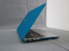 Light blue color Rubberized Coating crystal hard shell for macbook 15.4 inch/13.3 inch 1 year warranty