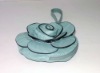 Little smart solid flower latest lady PU purse