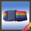 Locking luggage webbing belt