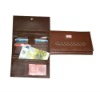 Lot of 200 New PU Leather Brown TriFold Leather Wallets And Purses