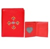 Lot of 200 New PU Leather Red BiFold Wallet Exquisite Design Wallet And Purse