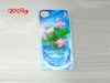 Lotus pattern transparent protect case for iphone 4G