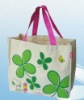 Love four-leaf grass pattern shopping bag