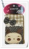 Lovely Bear & Bow-tie Cotton Fabric Phone Case/Wrist Bag